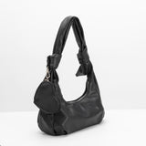 SAMPLE SM9468 Black Shoulder Bag - FINAL SALE