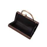 Raya Espresso Vegan Leather Crossbody Bag