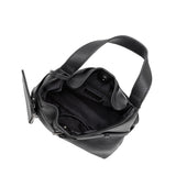 Amerie Black Recycled Vegan Leather Tote Bag