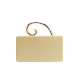 Raya Gold Vegan Leather Crossbody Bag