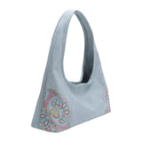 Tinsley Blue Recycled Vegan Leather Shoulder Bag