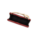 Belle Burgundy Vegan Leather Crossbody Bag