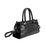 Rhonda Black Recycled Vegan Top Handle Bag