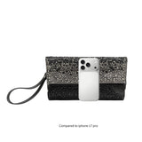Fayth Black Rhinestone Wristlet