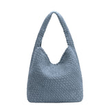 Johanna Chambray Large Recycled Vegan Suede Shoulder Bag