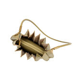 Carrie Avocado Pleated Vegan Leather Shoulder Bag