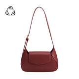 Melody Burgundy Recycled Vegan Shoulder Bag