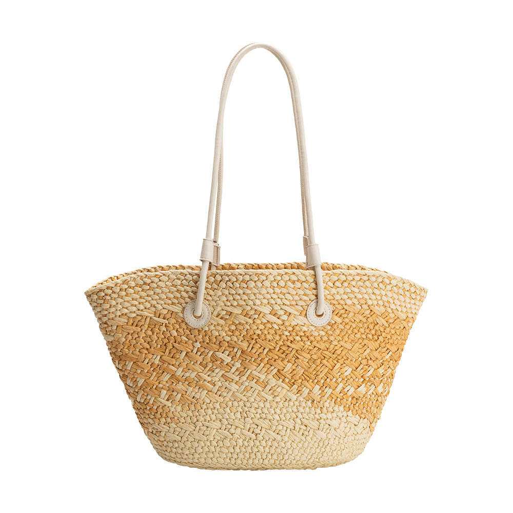 Sunset Wheat Straw Tote Bag