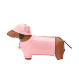 Rain Dog Pink Vegan Leather Crossbody Bag