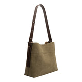 Stormie Olive Suede Recycled Vegan Tote Bag