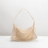 SAMPLE SM6761 Ivory Mesh Shoulder Bag - FINAL SALE