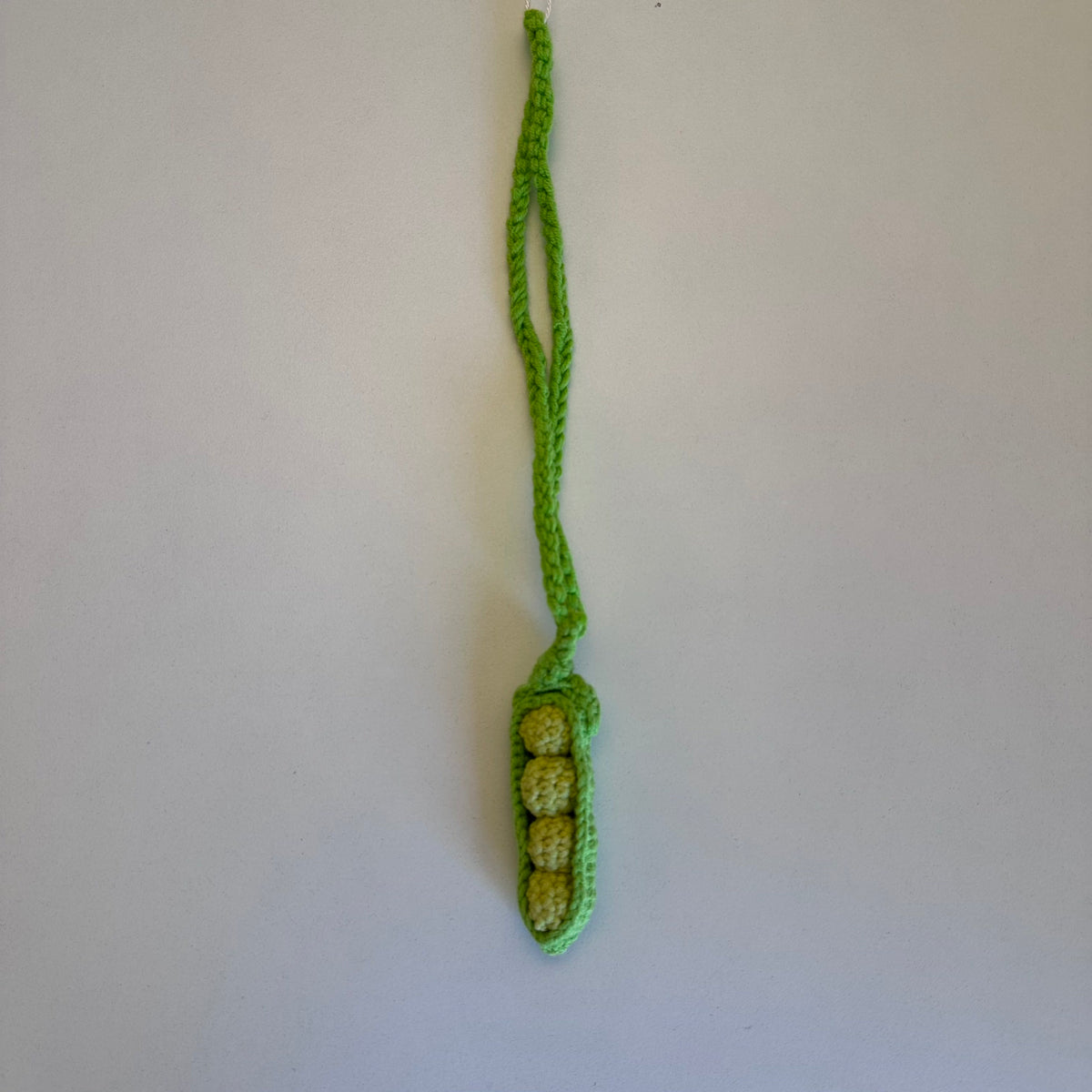 SAMPLE BD1054 Lime Peas Crochet Bag Charm FINAL SALE