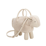 Sheep Ivory Vegan Leather Crossbody Bag