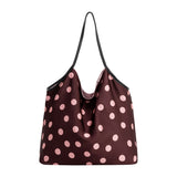 Cathy Burgundy Satin Tote Bag