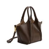 Belinda Espresso Recycled Vegan Leather Tote Bag