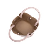 Tulip Pink Flowers Recycled Vegan Top Handle Bag