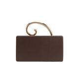 Raya Espresso Vegan Leather Crossbody Bag
