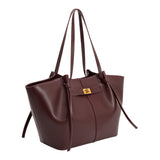 Imelda Burgundy Recycled Vegan Leather Tote Bag