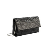 Fayth Black Rhinestone Wristlet