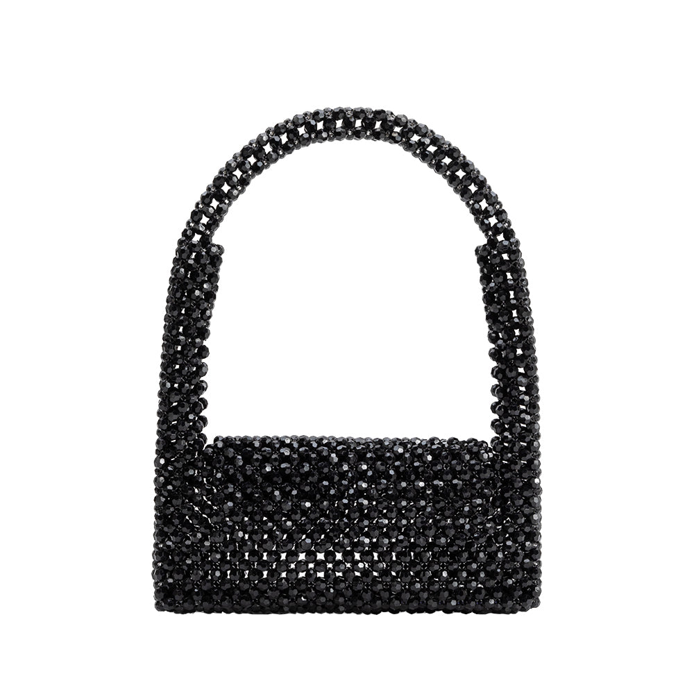 Tawny Beaded Shoulder Bag