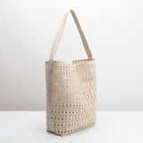 SAMPLE SM7073 Bone Tote Bag - FINAL SALE