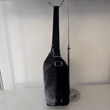 SAMPLE BK2405 Black Crystal Hobo Bag - FINAL SALE