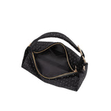 Shanice Black Velvet Crossbody Bag