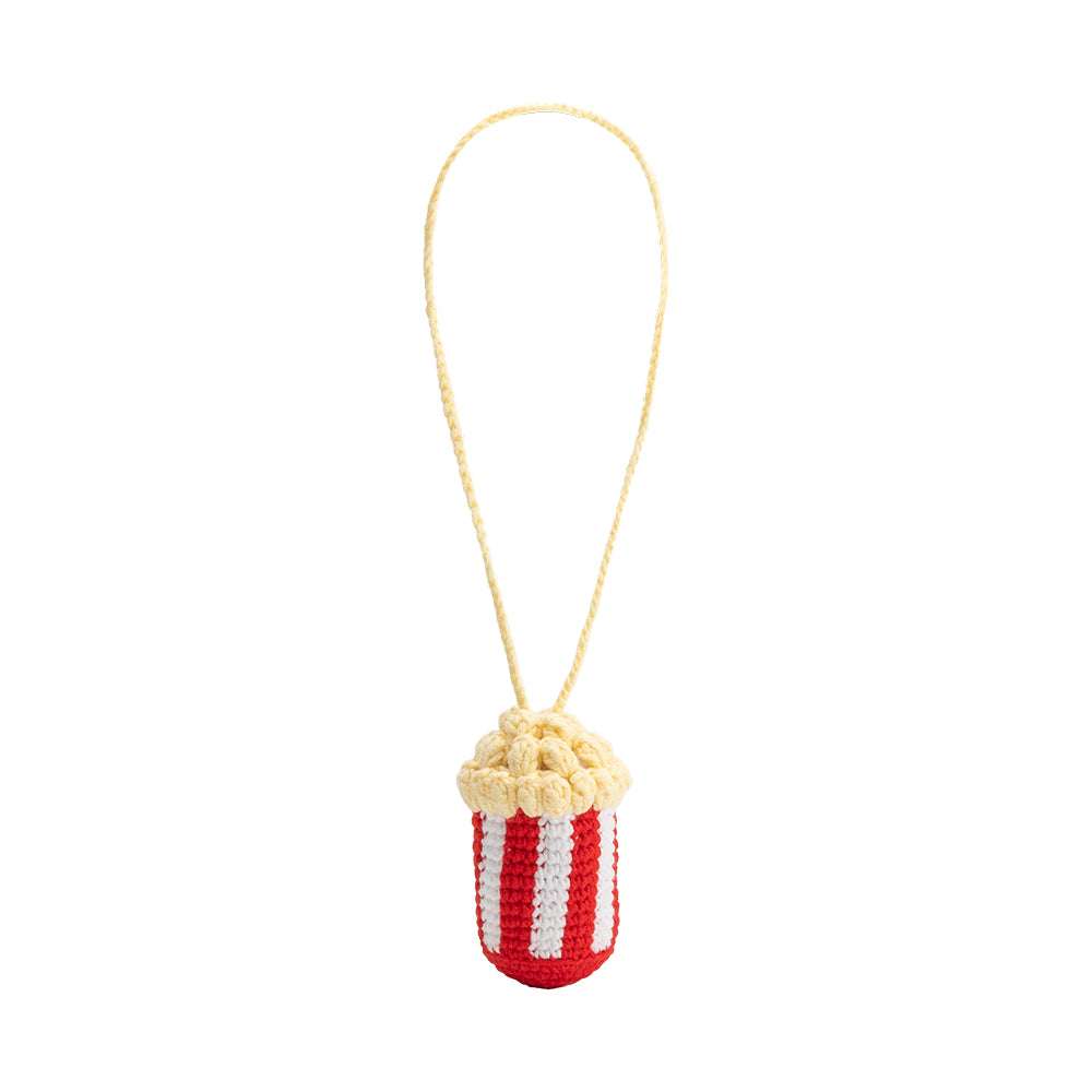 Popcorn Crochet Bag Charm