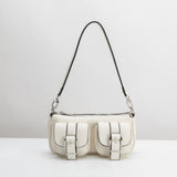 SAMPLE SM7019 White Shoulder Bag - FINAL SALE