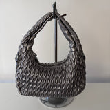 SAMPLE BK2400 Silver Hobo Bag - FINAL SALE