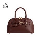 Rue Burgundy Recycled Vegan Top Handle Bag