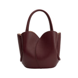 Tulip Burgundy Recycled Vegan Top Handle Bag
