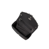 Trudie Black Satin Crossbody Bag