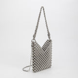 SAMPLE SM0129 Silver Crossbody Bag - FINAL SALE