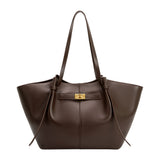 Imelda Espresso Recycled Vegan Leather Tote Bag