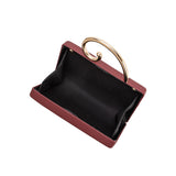 Raya Burgundy Vegan Leather Crossbody Bag