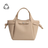 Avril Nude Recycled Vegan Leather Top Handle Bag