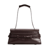 Klarissa Chocolate Recycled Vegan Leather Shoulder Bag