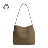 Stormie Olive Suede Recycled Vegan Tote Bag