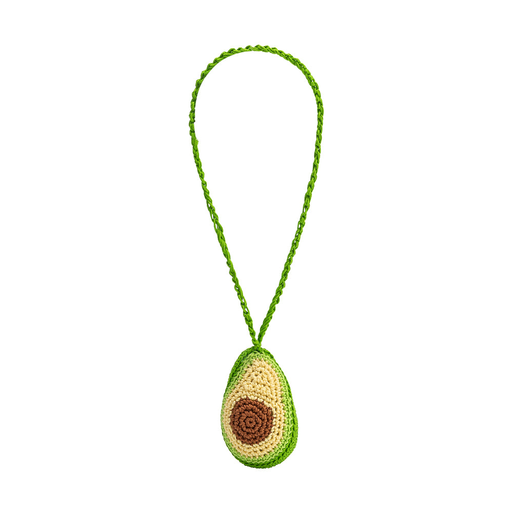 Avocado Crochet Bag Charm