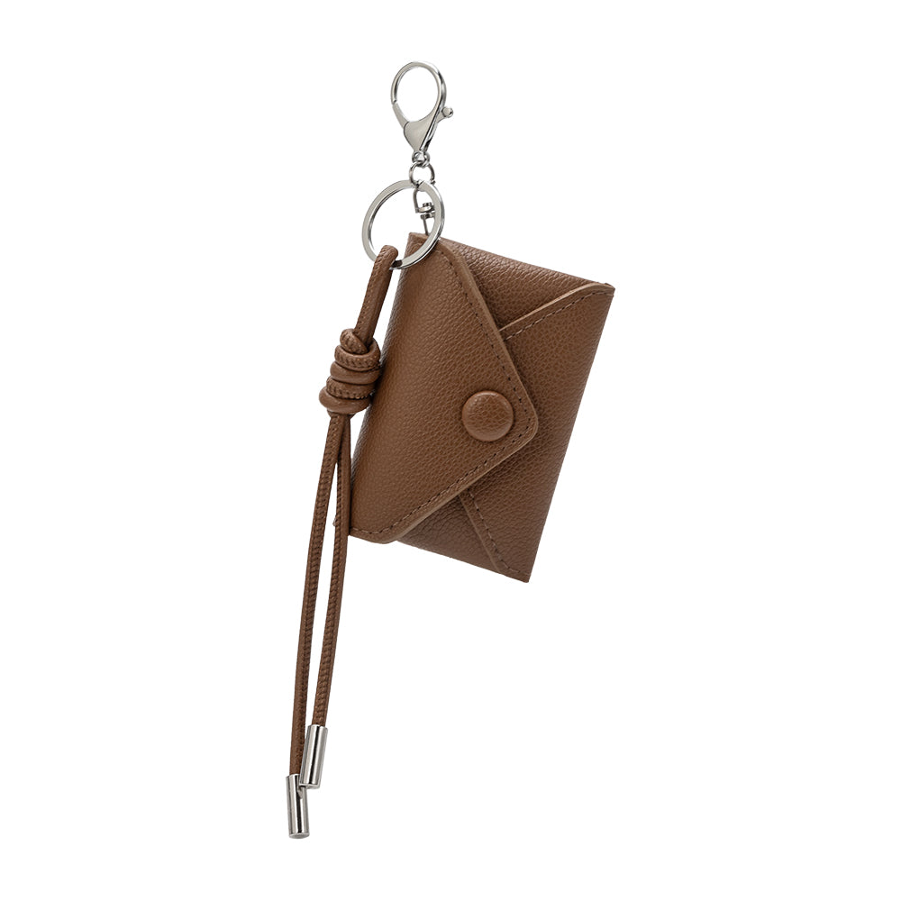 SAMPLE BD1046 Chocolate Mini Card Holder Bag Charm FINAL SALE