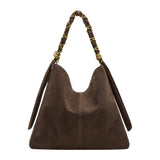 Venus Espresso Recycled Vegan Suede Tote Bag