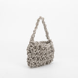 SAMPLE SM3365 Silver Mini Top Handle Bag - FINAL SALE