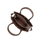Marlo Espresso Recycled Vegan Top Handle Bag