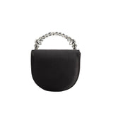 Trudie Black Satin Crossbody Bag