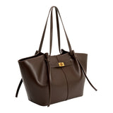 Imelda Espresso Recycled Vegan Leather Tote Bag