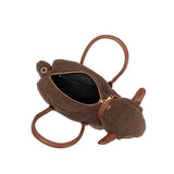 Sheep Chocolate Vegan Leather Crossbody Bag