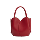 Tulip Red Recycled Vegan Top Handle Bag