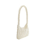 Greta Pearl Beaded Top Handle Bag