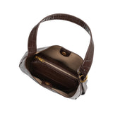 Stefanie Chocolate Recycled Vegan Leather Shoulder Bag